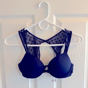 Victorias Secret Navy Padded Bra Size 32C
